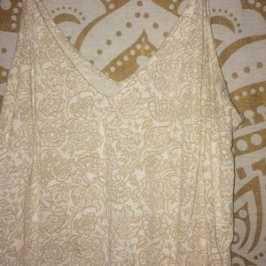 White floral tank top
